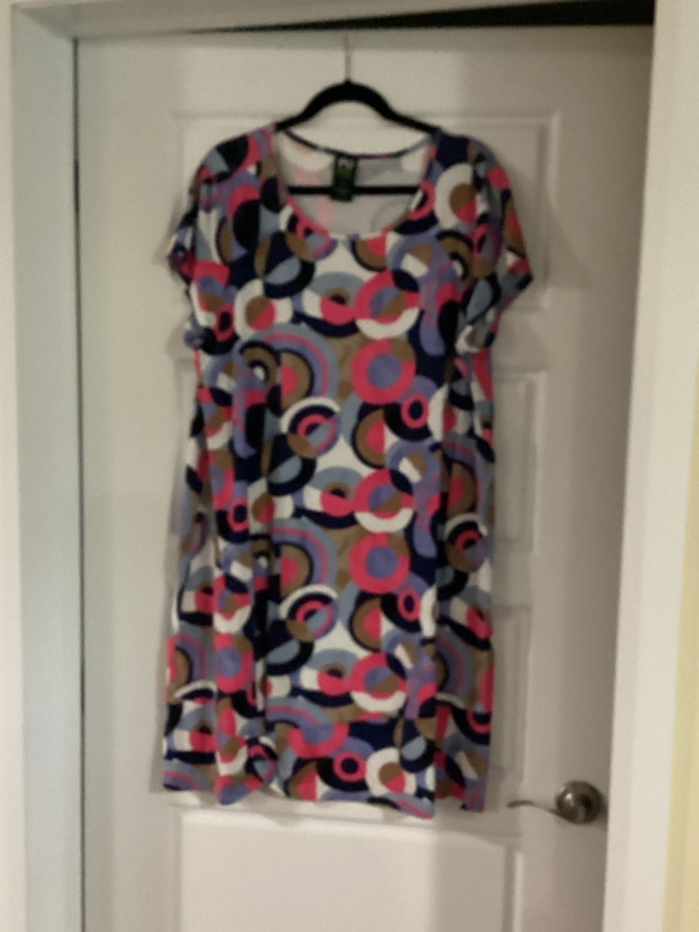 Multicolor Geometric Print Women's Dress
